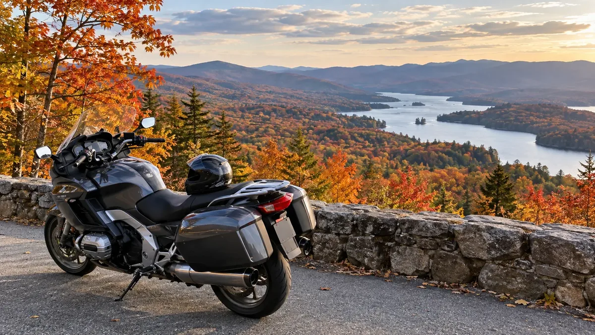 Seasonal motorcycles planning landscape for the Southern New England field guide