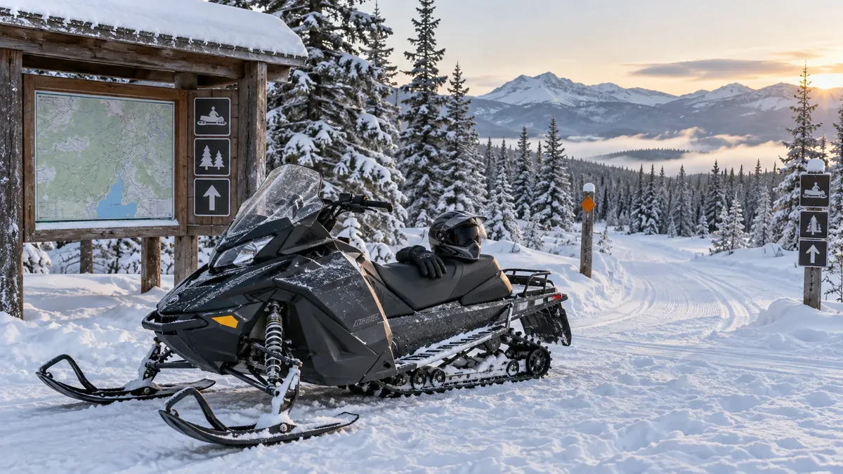 Seasonal snowmobiles planning landscape for the Northern New England field guide